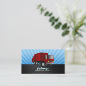 赤いごみ収集車の名刺 名刺 (スタンド正面)