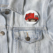 赤いごみ収集車 缶バッジ (インサイチュ)