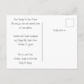 赤いさくらんぼが新しい家に 案内ポストカード (裏面)