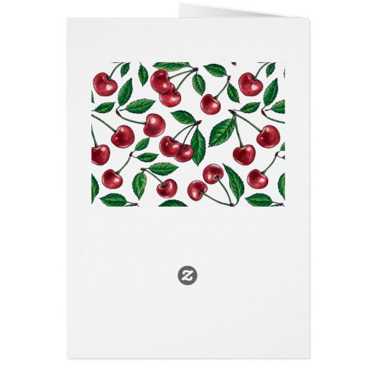 赤いさくらんぼが白 (裏面)