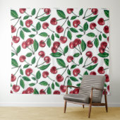 赤いさくらんぼが白 タペストリー (インサイチュ(横))