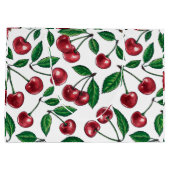 赤いさくらんぼが白 ラージペーパーバッグ (裏面)