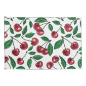 赤いさくらんぼが白 枕カバー (裏面-右)