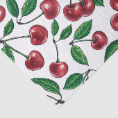 赤いさくらんぼが白 薄葉紙 (詳細)