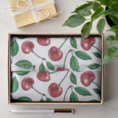 赤いさくらんぼが白 薄葉紙 (ギフト)