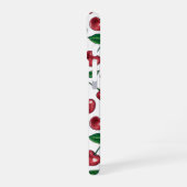 赤いさくらんぼが白 iPhone 16ケース (左側面)