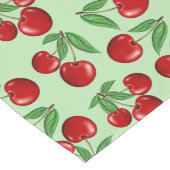 赤いさくらんぼのパターン全体 ロングテーブルランナー (コーナー)