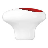 赤いさくらんぼグラフィック全体のパターン セラミックノブ (側面)