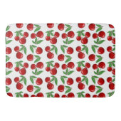 赤いさくらんぼグラフィック全体のパターン バスマット (正面)