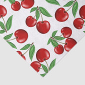 赤いさくらんぼグラフィック全体のパターン 薄葉紙 (詳細)