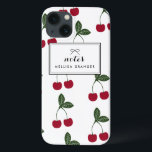 赤いさくらんぼパターパーソナライズされたンiPadケース iPhone 13ケース<br><div class="desc">明るく陽気で、夏にぴったり！カスタマイズ可能なiPadのケースは赤いさくらんぼパターン。一致するアイテムとその他の色が利用可能。</div>