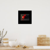 赤いさくらんぼポスター ポスター (キッチン)