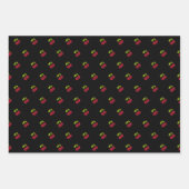 赤いさくらんぼラッピング紙 ラッピングペーパーシート (正面)