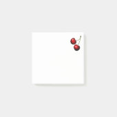 赤いさくらんぼ付箋 ポストイット (正面)