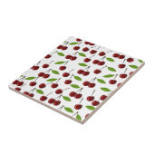 赤いさくらんぼ、さくらんぼのパターン離れ、果実 タイル (側面)