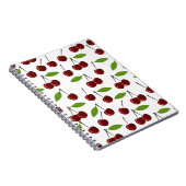 赤いさくらんぼ、さくらんぼのパターン離れ、果実 ノートブック (右側)