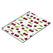 赤いさくらんぼ、さくらんぼのパターン離れ、果実 ノートブック (左側)
