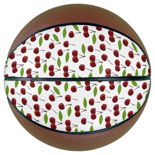 赤いさくらんぼ、さくらんぼのパターン離れ、果実 バスケットボール (正面)