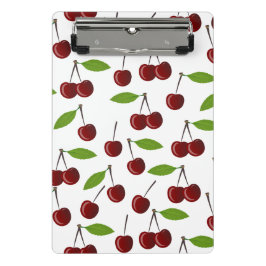 赤いさくらんぼ、さくらんぼのパターン離れ、果実 ミニクリップボード