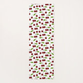 赤いさくらんぼ、さくらんぼのパターン離れ、果実 ヨガマット (裏面)