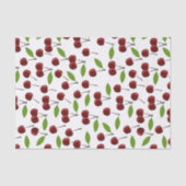 赤いさくらんぼ、さくらんぼのパターン離れ、果実 薄葉紙 (正面)