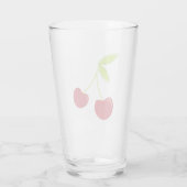 赤いさくらんぼ タンブラーグラス (裏面)