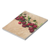 赤いさくらんぼ ノートパッド (回転)