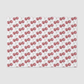 赤いさくらんぼ フルーツ 誕生日 薄葉紙 (正面)