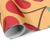 赤いさくらんぼ ラッピングペーパー (ロールコーナー)