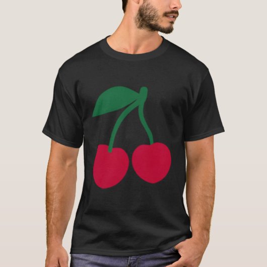 赤いさくらんぼ Tシャツ (正面)