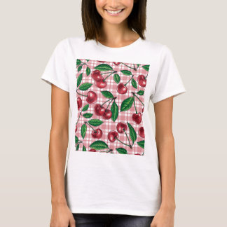 赤いさくらんぼ Tシャツ