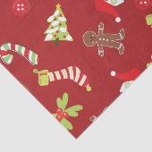 赤いすてきクリスマスキャンディ缶、ジンジャーブレッド 薄葉紙 (詳細)