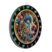 赤いすてき鼻と風船を持つピエロ ダーツボード (正面左)