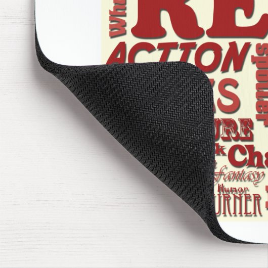 赤いそれについてのすべてを読んで下さい! マウスパッド (コーナー)