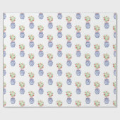 赤いちごの陳腐な花瓶 ラッピングペーパー (フラット)