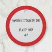 赤いちごアートがオーダーメイドでジャム食品を作る フェイバータグ (裏面)