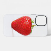赤いちごイフカン1個 iPhoneケース (裏面横)