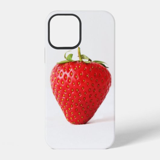 赤いちごイフカン1個 iPhoneケース (裏面)