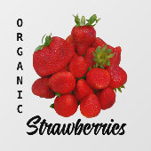 赤いちごオーガニック写真機 ウィンドウサイン (シート)