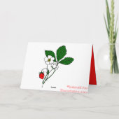 赤いちごサンキューカード サンキューカード (裏面)