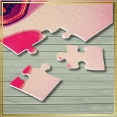 赤いちごハートかわいいスケッチ- ジグソーパズル