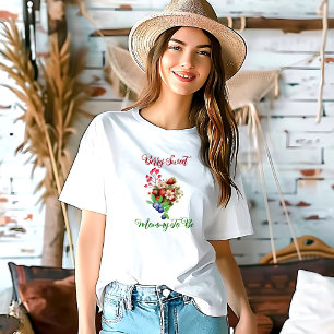 赤いちごブルーベリースイートサマーベビーシャワー Tシャツ