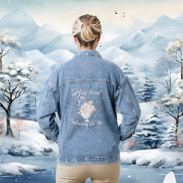 赤いちごブルーベリースイートベビーシャワー デニムジャケット