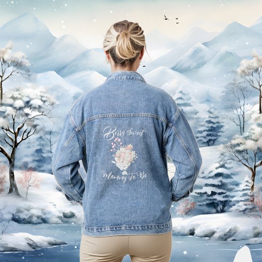 赤いちごブルーベリースイートベビーシャワー デニムジャケット