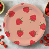 赤いちごベリー甘いベビーシャワー誕生日 ペーパープレート