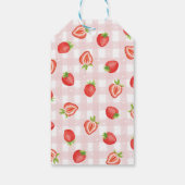 赤いちごベリー第1誕生日ありがとう ギフトタグ (裏面)