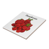 赤いちご写真 タイル (側面)