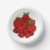 赤いちご写真 ペーパーボウル (正面)