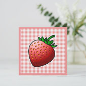 赤いちご母の日 カード (スタンド正面)