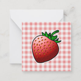 赤いちご母の日 ノートカード